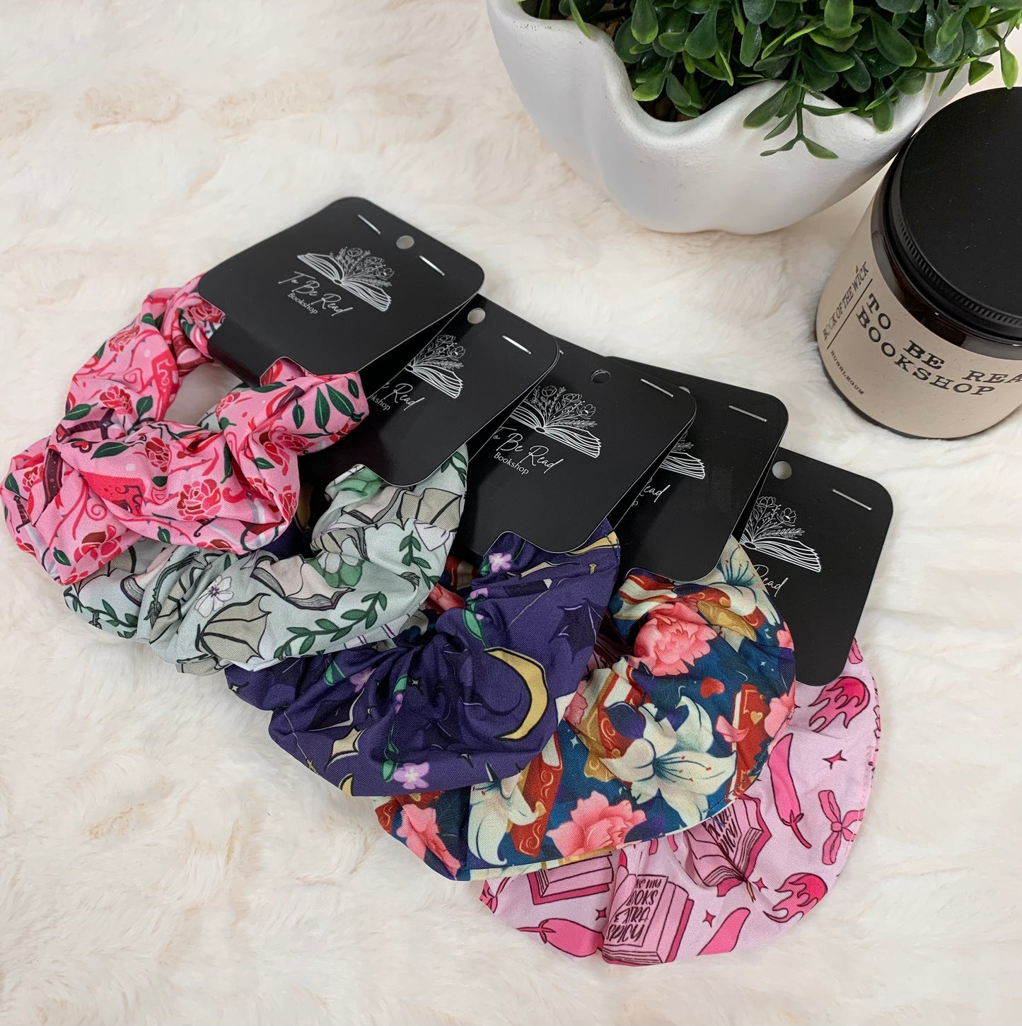 Bookish Hair Scrunchies