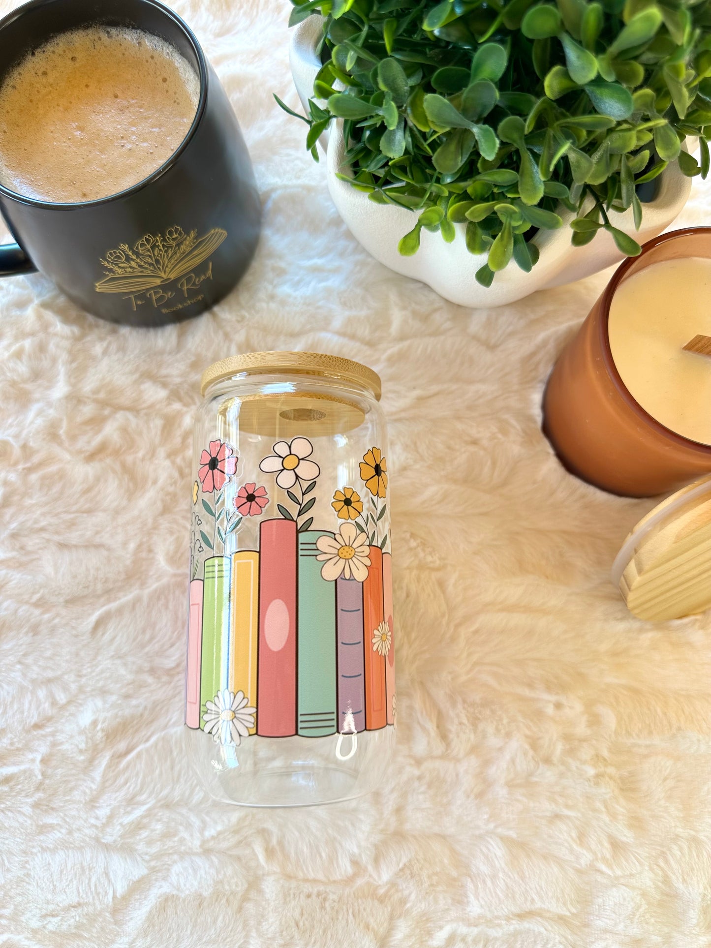 Bookish Glass Tumbler