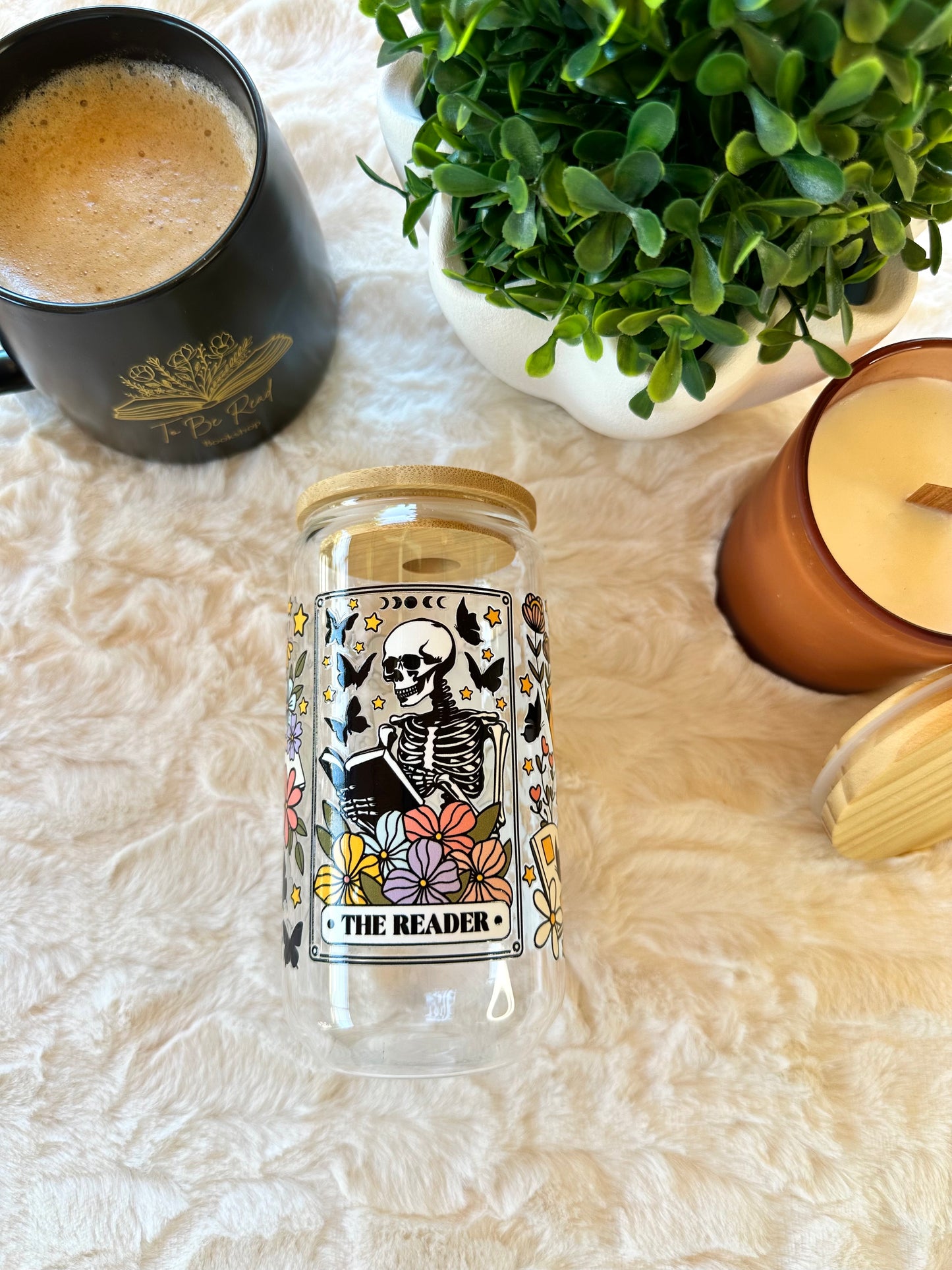 Bookish Glass Tumbler