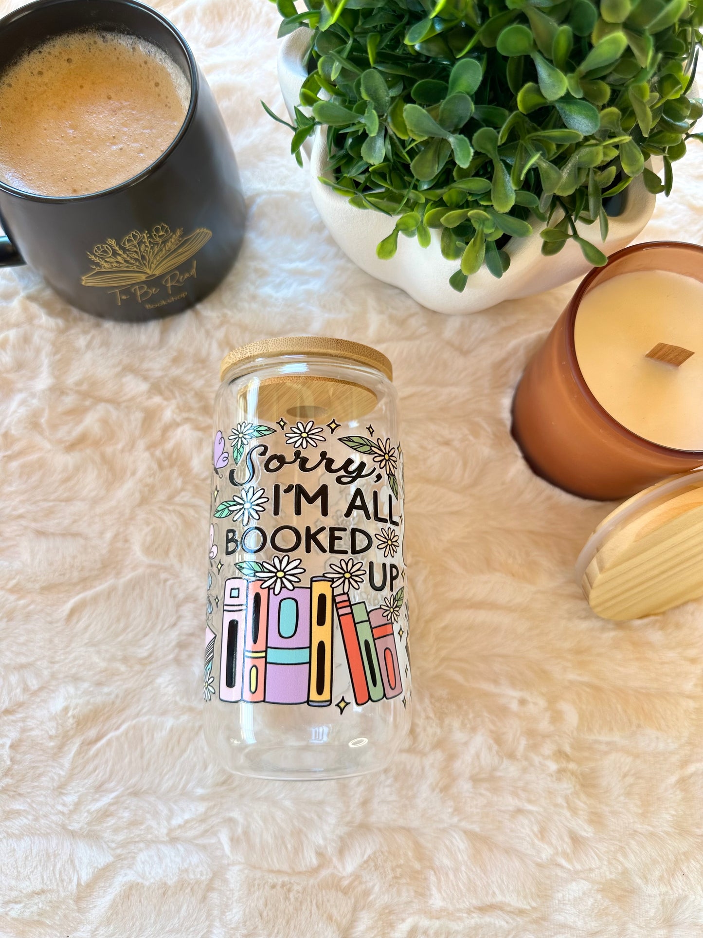 Bookish Glass Tumbler