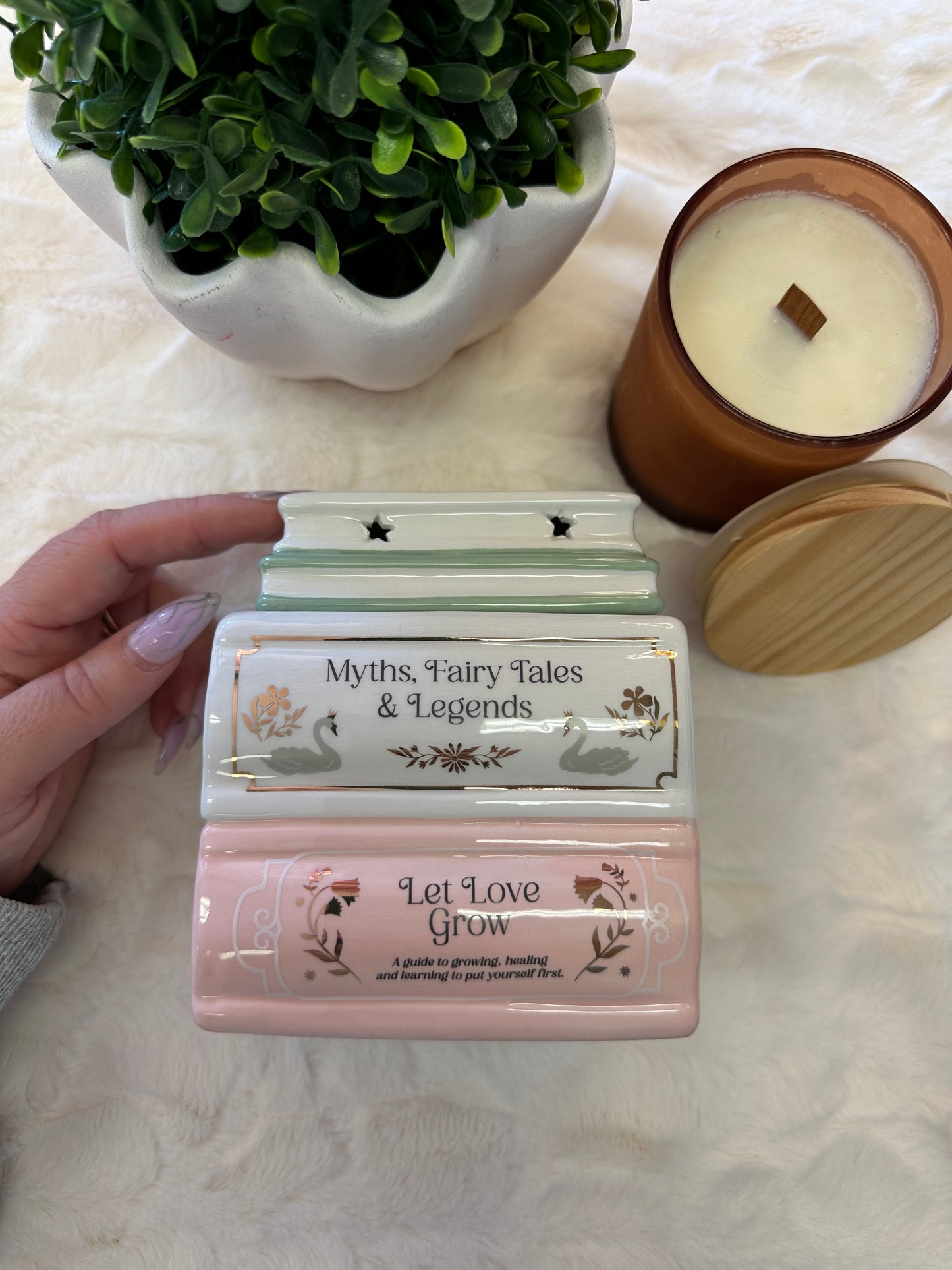 Book Stack Oil Burner