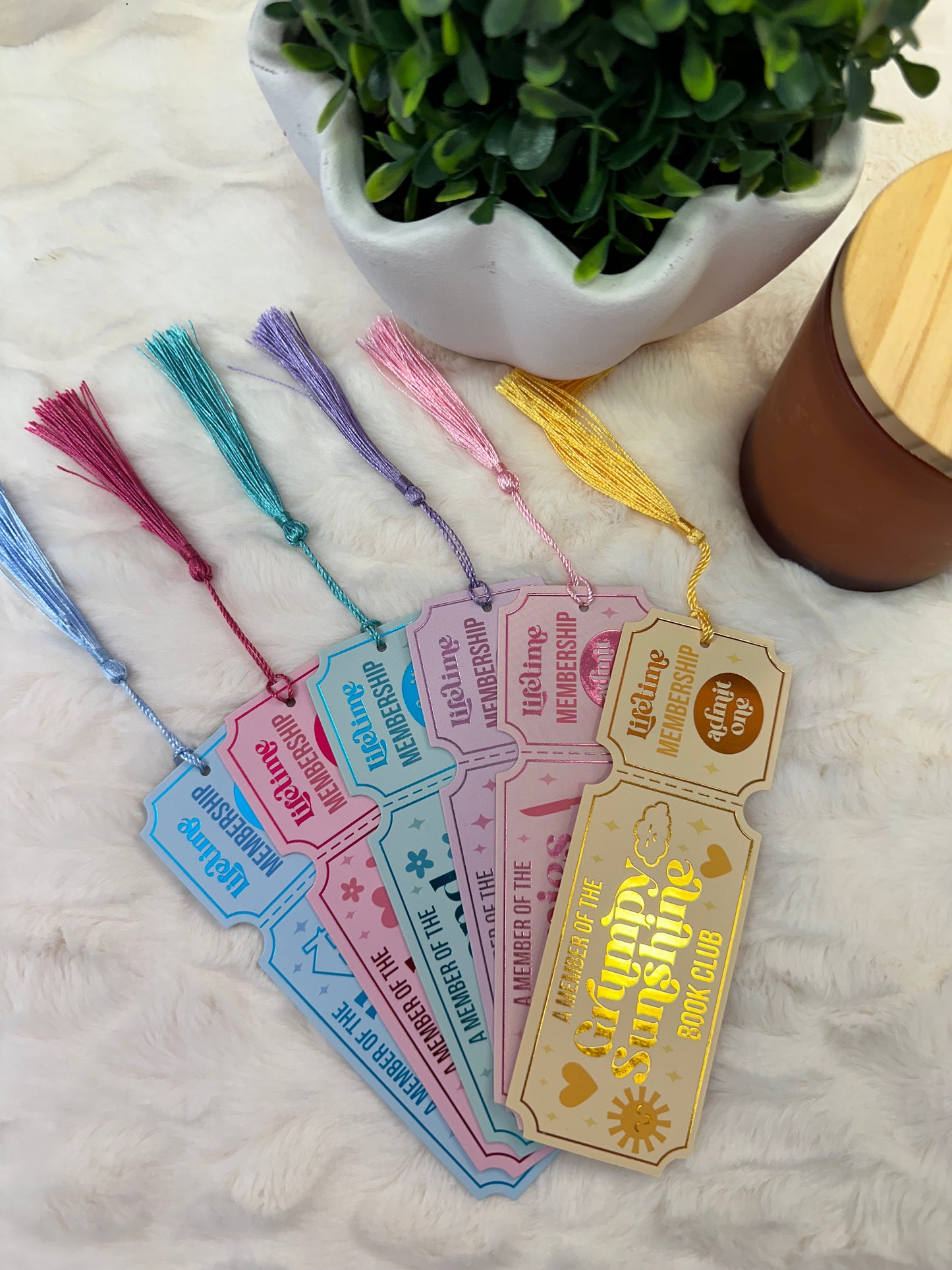 Ticket Sub Foiled Bookmarks