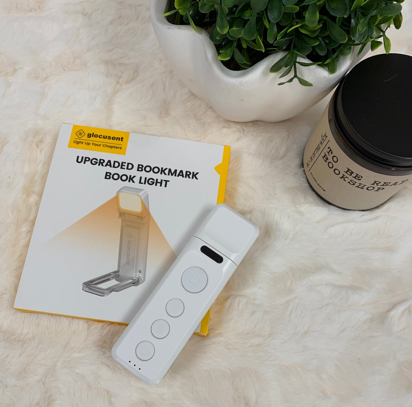 Glocusent Upgraded Bookmark Book Light