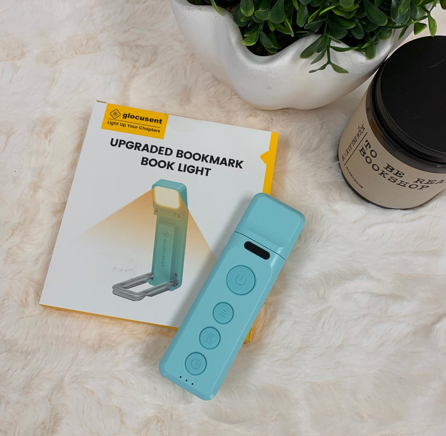 Glocusent Upgraded Bookmark Book Light