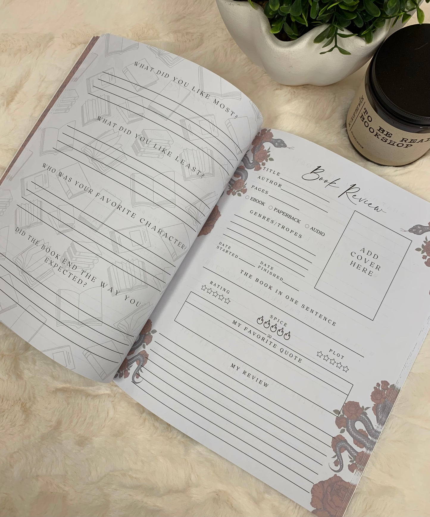 Dark Romance Themed Reading Journal