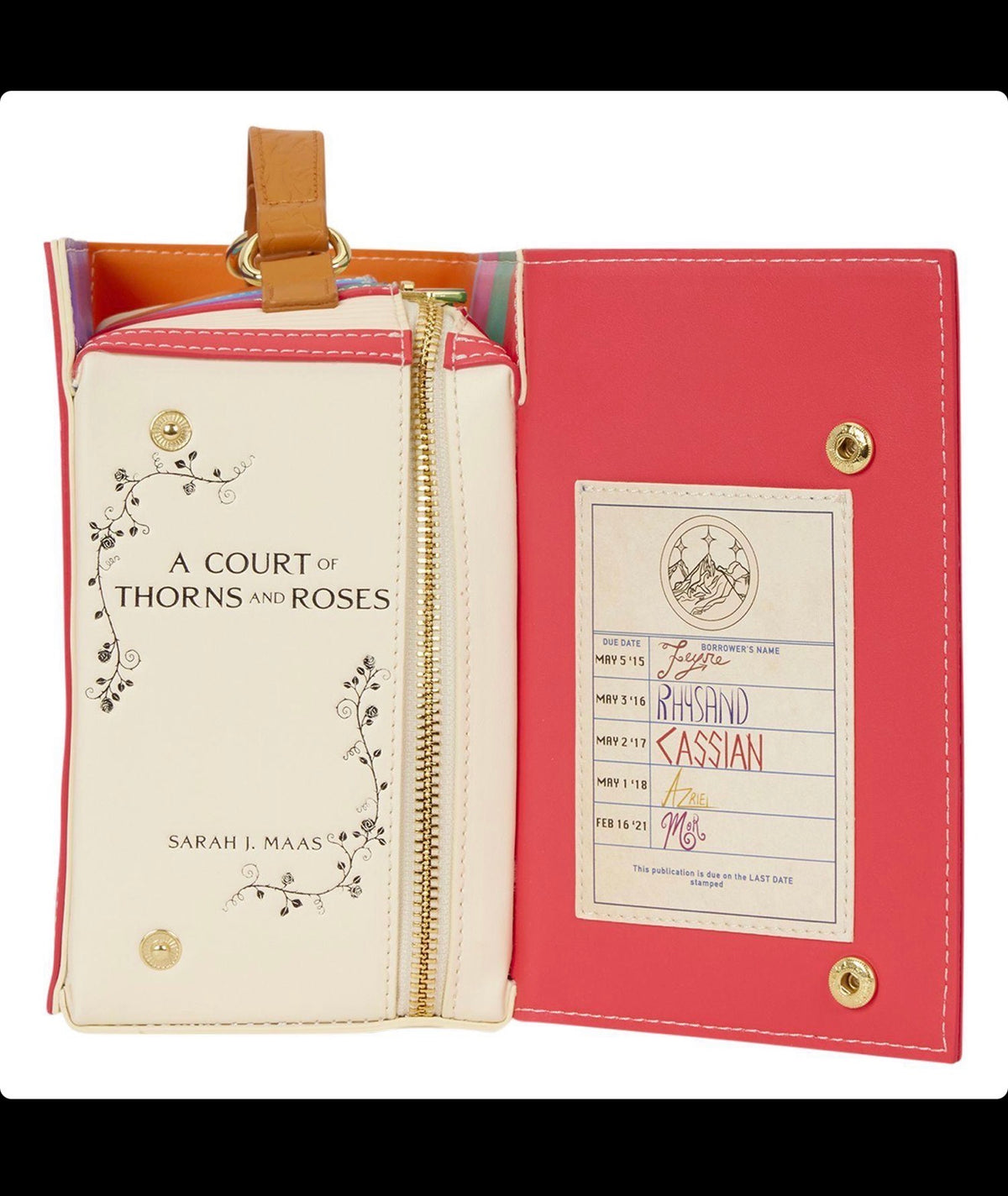 PRE ORDER- A Court of Thorns and Roses – Book Series Figural Crossbody Bag
