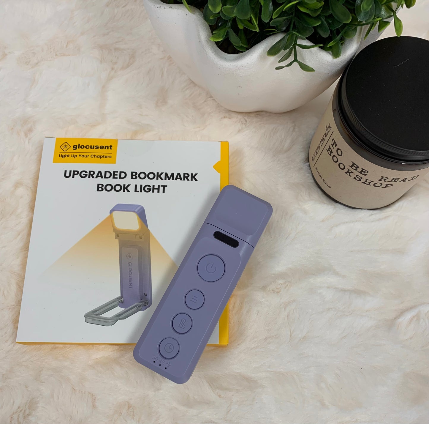 Glocusent Upgraded Bookmark Book Light