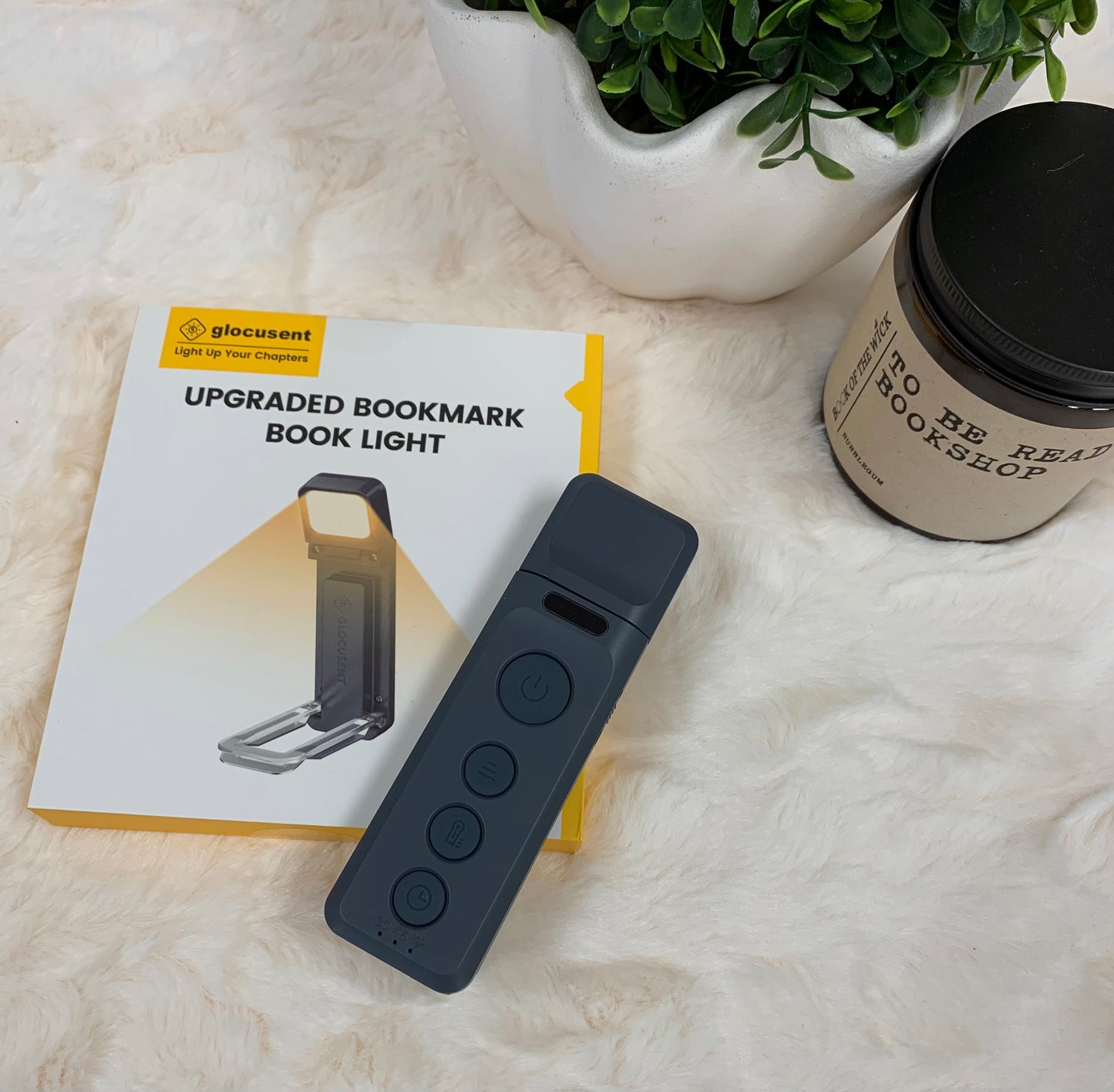 Glocusent Upgraded Bookmark Book Light