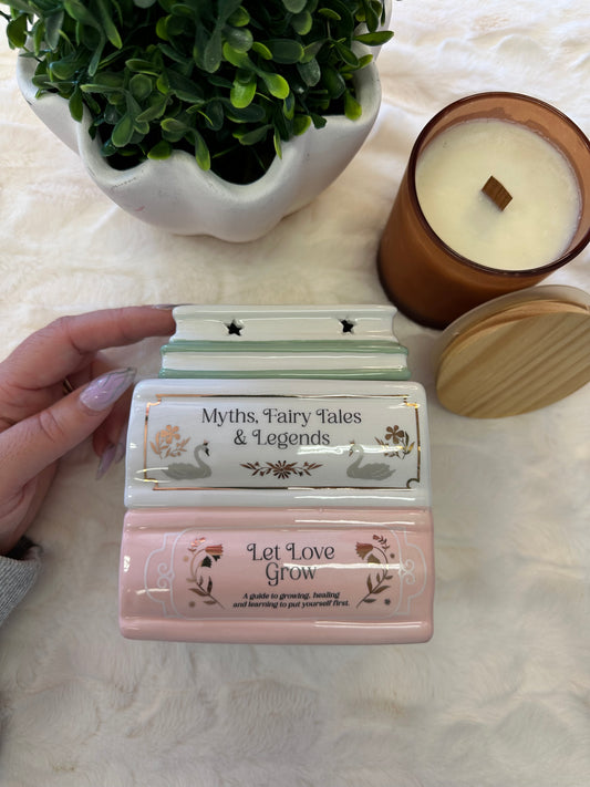 Book Stack Oil Burner